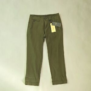 NWT! JAG Jeans Linen Blend Green Capris Size 2